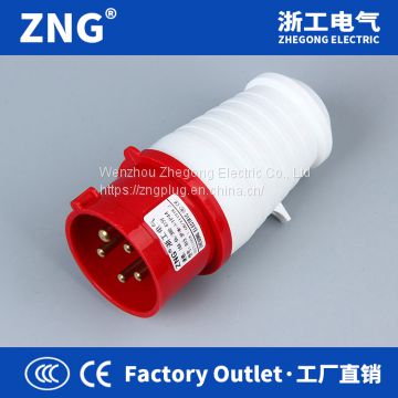 400V 3P+N+T 16A Industrial Power Plug, ip44 IEC309 waterproof plug