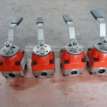 API 6A /Wellhead/valve/3-position 4-part hydraulic switch valve