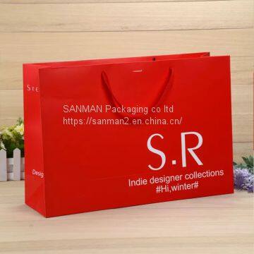 Top quality luxurious paper gift carrier bag manufacturer