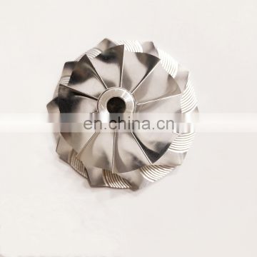 GT15-25 37.75/52.00mm 10+0 blades turbocharger milling/aluminum 2618/billet compressor wheel