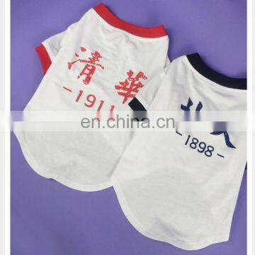 Spring Dog Clothes Mischievous Summer T-shirt Word Printed Shirt Cat Cotton Shirt Teddy Dog Schnauzer Pomeranian Corgi photo-3