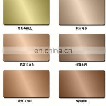 440A 440B 440C Rose Gold Hairline SS Stainless Steel Sheet Price per Meter photo-5