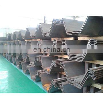 Hot rolled profile SY295 larsen steel sheet pile for embankment construction