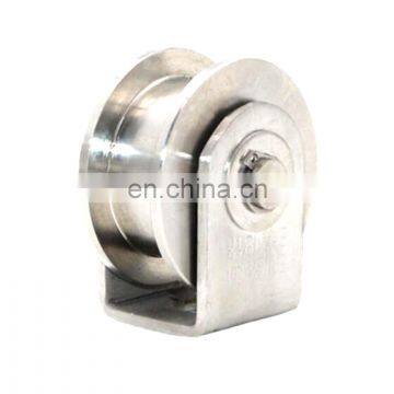 73*30mm SUS201 U Groove Wheels Pulley Drawer Sliding Gate Castor Roller photo-5
