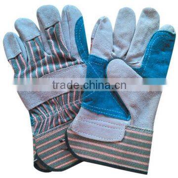 short colored welding glove cow split leather glove