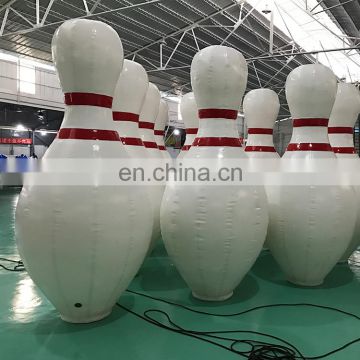 Factory cheap price large inflatable bowling pins,large human inflatable bowling sport game