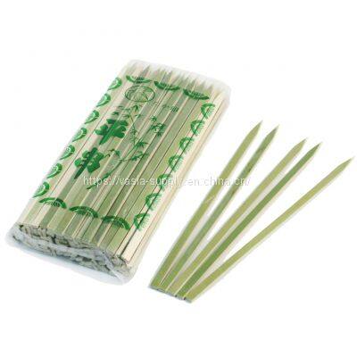 Flat Style Bamboo Wood BBQ Kebab Meat Skewer