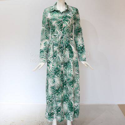 Newest Women Sexy Fashion Leopard Print Long Sleeve Skinny Maxi Dress Ladies Skinny Dresses