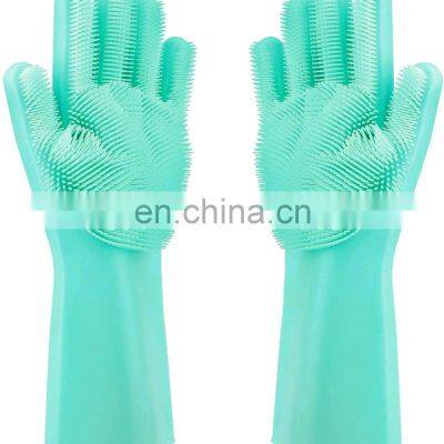 Silicone Gloves Scrubbed, Dish Scrubbing Glove, Magic Silicone Cleaning Gloves photo-2