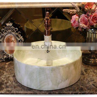 Marble Round Europe Type Washbasin on Stage of Pottery and Porcelain photo-2