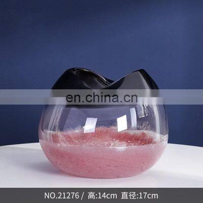 Nordic Style Modern Luxurious Glass Deco Flower Artificial Flowers Huge Vase photo-2