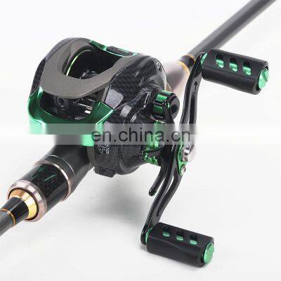 Новый дизайн 6+1BB 7.1:1 передаточное отношение, усилие торможения 6 кг, двойное торможение, металлические CNC-аксессуары двухцветного исполнения, спиннинговый катушка для бейткастинга photo-4