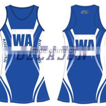 High Quality New Design Pattern Athletic Netball Singlet Netball Jersey Bodysuit photo-1