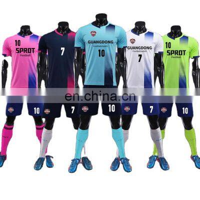 Wholesale custom football suits, quick-drying competition training suits, adult and children sportswear