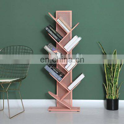 Bookcases Tall Tree Ladder Modern Kids Living Room Furniture Shelve Children's Steel Black Metal Bookshelf Bookcases Book Shelf