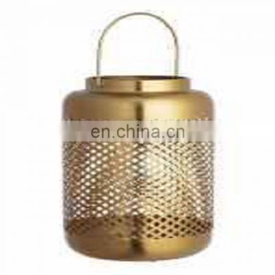 gold outdoor iron lantern for sale