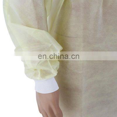 Level 2 Gowns Disposable Yellow PPE Impermeable Isolation Gown photo-3