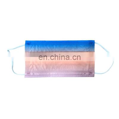 Wholesale 3 Ply Non-woven Fashion Printed Disposable Medical Mask Earloop Face Mask