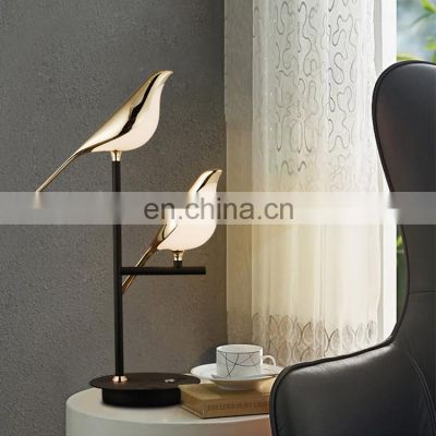 New Product Decoration Indoor Aluminum Acrylic Iron Reading Room Black Gold Modern LED Table Lamp