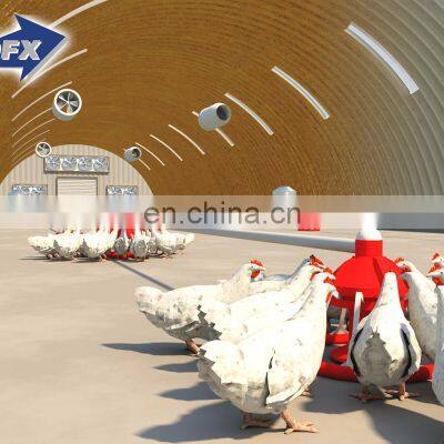 Free New Design Steel Structure Broiler Layer House Chicken Shed Poultry Farm Building