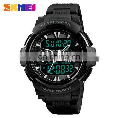 SKMEI 1320 Men's Fashion Casual Sport Quartz+Digital Movement Noctilucent Analog Digital Wrist Watch