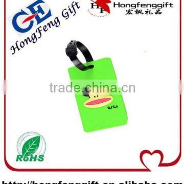 Popular Embossed Soft Pvc Luggage Tag