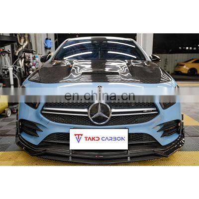 Engine Hood Bonnet Car Parts Body Kits 100% Dry Carbon Fiber Material Military Quality For BENZ AMG A35L