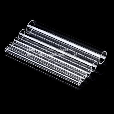 Heat Resistant Quartz Glass Cylinder Tube Fused Silica Transparent Quartz Tubes photo-2