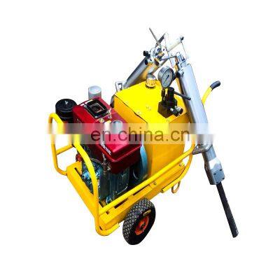 Fast and powerful hydraulic diesel stone rock splitter machine with rock splitter gun