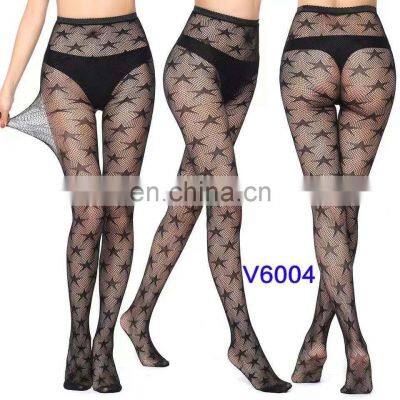 Mature Womens High Heels High Waist Tights Fishnet Stockings Thigh High Pantyhose Foot Sexy Fish Net Silk Stockings photo-5