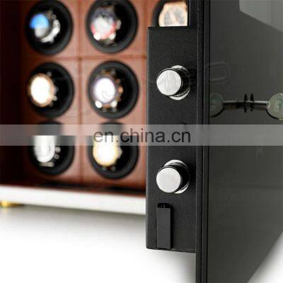 JIMBO High-End Home Safe Intelligent Anti-Theft Fingerprint Safe Private Custom Leather Safe Jewelry Watch Winder Safe Cabinet photo-4