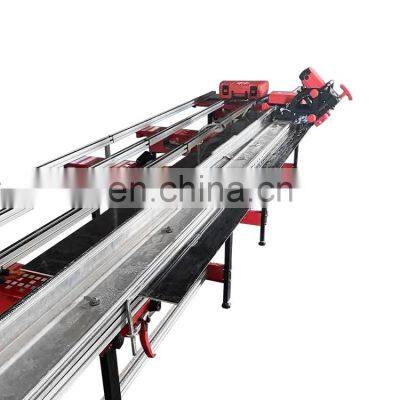 Shijing 9510 3200 мм полноавтоматический портативный 45-градусный плиткорезающий станок с рельсами, фрезер для скосов камня и мрамора photo-4