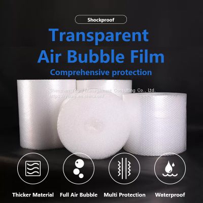 Bule Air Bubble Cushion Wrapper Roll/ Glass Product Packing Wrapper Roll/ Fragile Cargo Transportation Packing Film Roll/