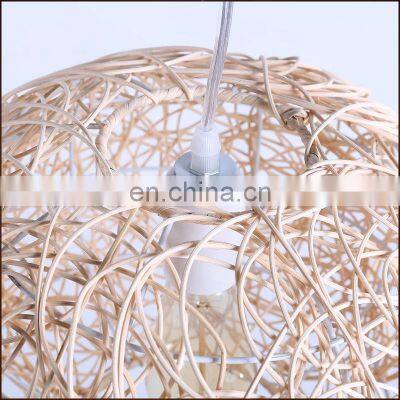 New Design Ball Shape Wicker Lamp Shade Decorative Rattan Ceiling Lights Lampshade Decor High Quality