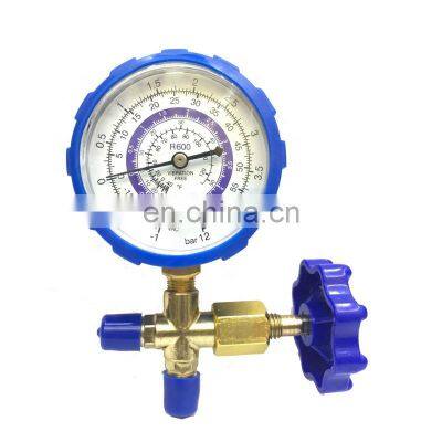 CT-466 Messgeräte-Set mit Einfachverteiler aus Messing für HVAC-Kälteanlagen und Autoklimaanlagen (AC) - Aufladung mit Einfachverteiler-Messgerät photo-4