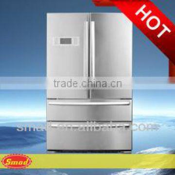 White/Silver French door No Frost Refrigerator with Twist Ice maker and Fresh UV light