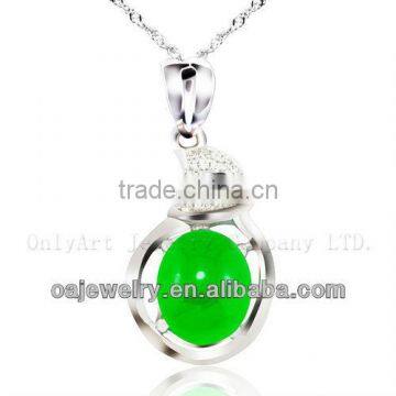 wholesale 925 sterling silver wedding jewelry hot sell emerald jade