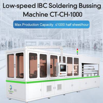 Low-speed IBC Soldering Bussing Machine CT-CH-1000