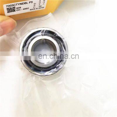 Good price Angular Contact Ball Bearing 7003CTYNDBLP5 Size 25x62x15mm 7003C Ball Screw Support Bearing in stock