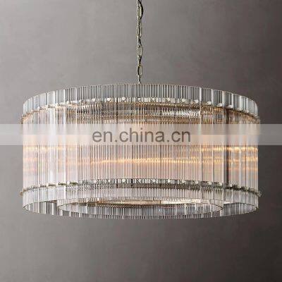 SAN MARCO Large Round Glass Chandelier Nordic Modern Living Room Dining Bedroom Ceiling Indoor Decoration photo-4