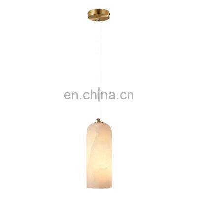 Home Lighting Led Hanging Modern Chandelier Alabaster Pendant Lamp for Living Room