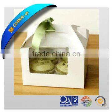 UV Offset Printing High End Cupcake Box With Pvc Window photo-1