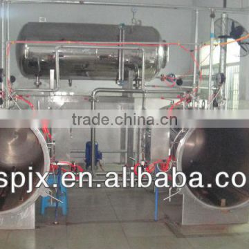 2+1 stainless steel full-automatic hot water circulating immersion retort food sterilization equipment