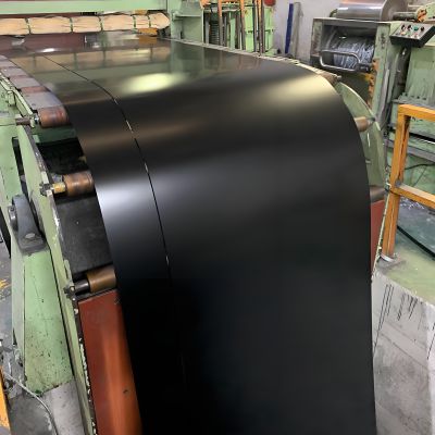 Boyuan PVDF black 9003 Color Coated Roll Exported To The United Arab Emirates