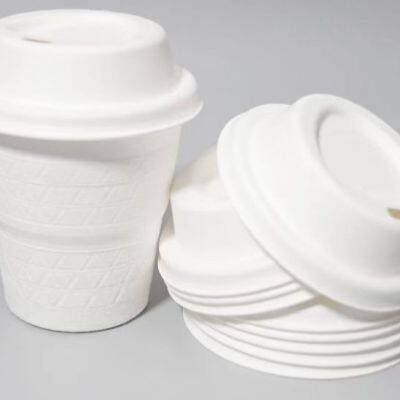 80mm Biodegradable Fiber Lid With Sip Hole Classic Item photo-5