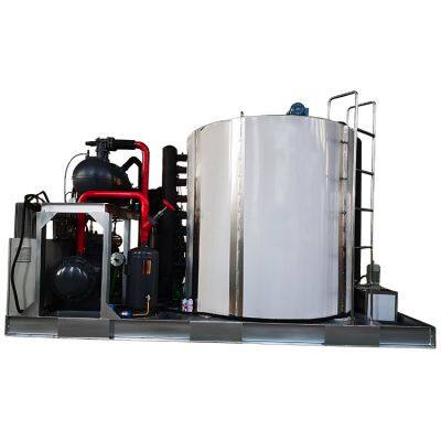 30tons Industrial Chip Flake Ice Making Machine Thick Scale Ice Machine for Fishery Seafood Preservation