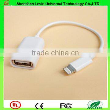 New Products 2016 Factory Sale High Quality Usb Otg Cable For Iphone 5