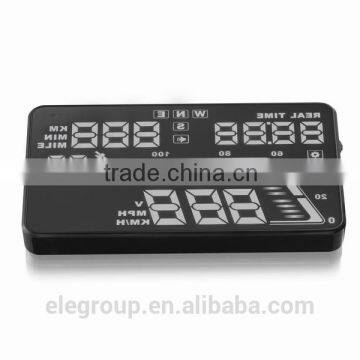 Universal 5.5" Inch Q7 LED Head Up Digital Display Car GPS OBD2 HUD photo-5