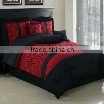 7pcs polyester embroidered patchwork duvet cover comforter set