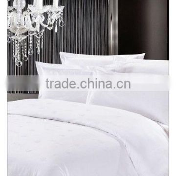 40s white plain star hotel bedding set